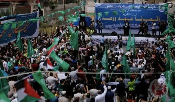 راهپیمایی بزرگ طرفداران حماس در حمایت از مسجد الاقصی