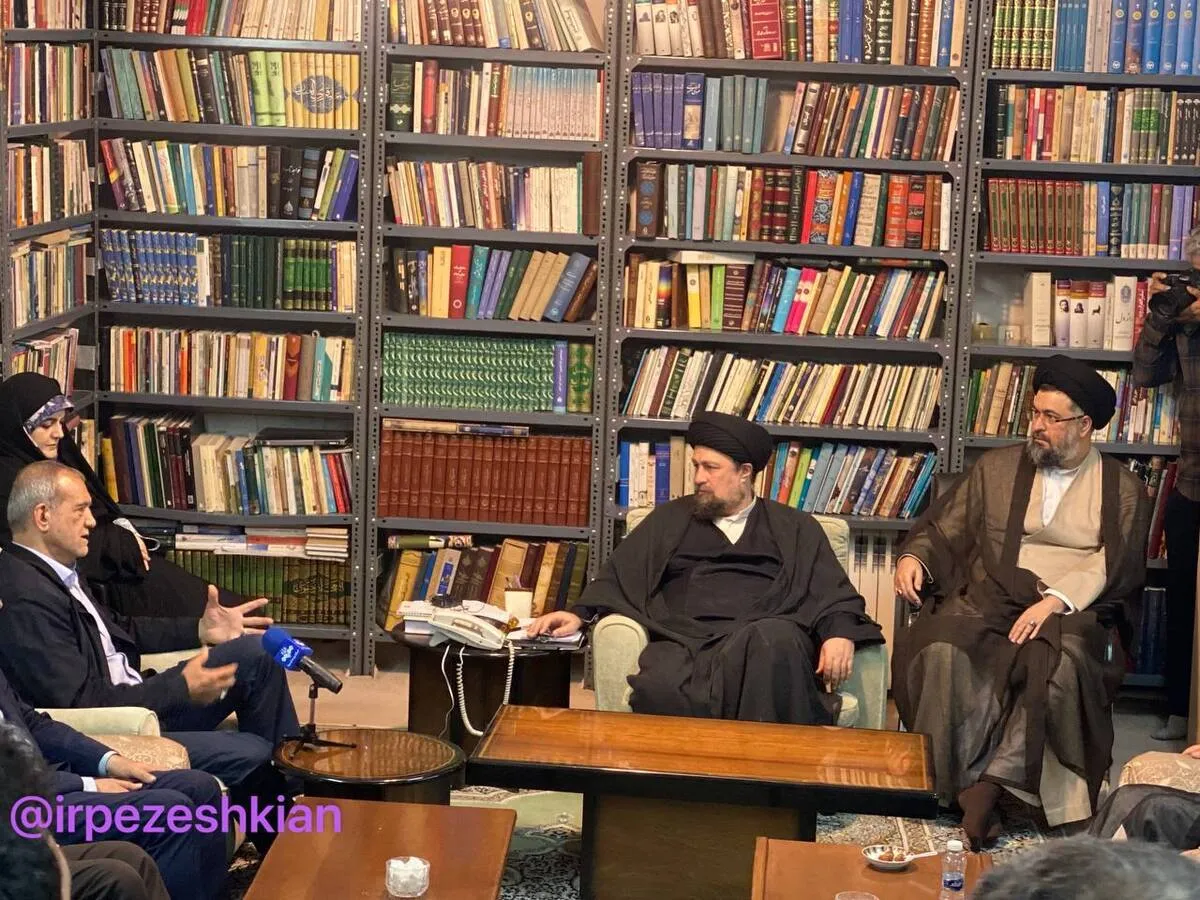دیدار پزشکیان با سیدحسن خمینی