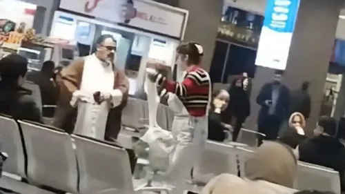 فیلم دوربین‌های مداربسته فرودگاه مهرآباد