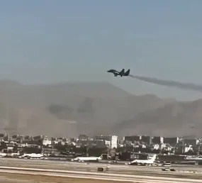 تصاویر غرش میگ ۲۹ ارتش بر فراز فرودگاه مهرآباد