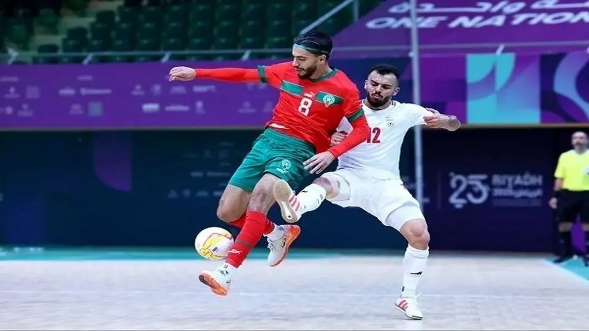 تیم ملی فوتسال ایران برابر مراکش متوقف شد