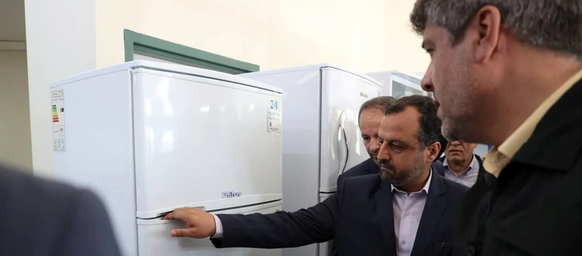 بازدید دکتر خاندوزی از کارخانجات تولید لوازم خانگی فیلور