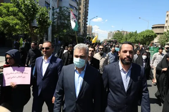 حضور مدیرعامل بانک دی در راهپیمایی روز قدس