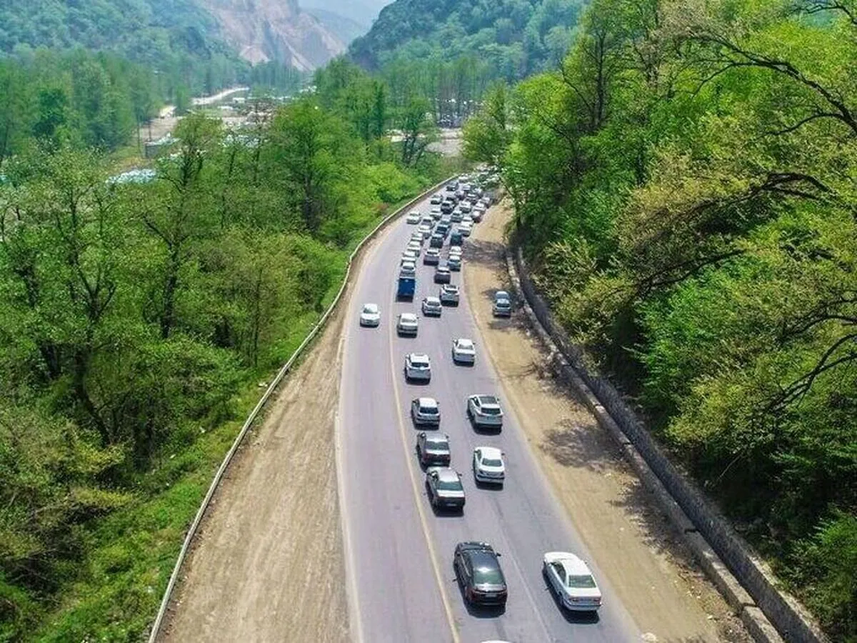 جاده هراز یکطرفه شد