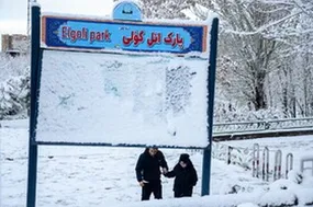 بارش اولین برف پاییزی در تبریز