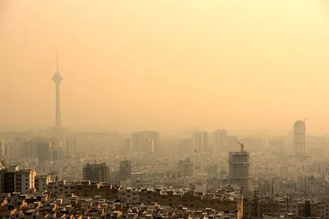 هوای تهران نارنجی شد