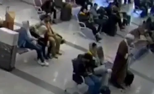 فیلم دوربین&zwnj;های مداربسته فرودگاه مهرآباد