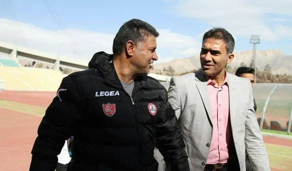 (تصویر) عکسی از علی دایی و احمد عابدزاده در یک بازی سیاسی