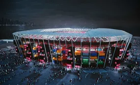 ویدیویی جالب از جمع‌ آوری و تخریب ورزشگاه ۹۷۴ قطر