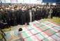 اقامه نماز رهبر انقلاب بر پیکر رئیس جمهور و همراهان + فیلم
