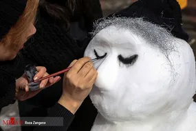جشنواره آدم برفی در همدان برگزار شد