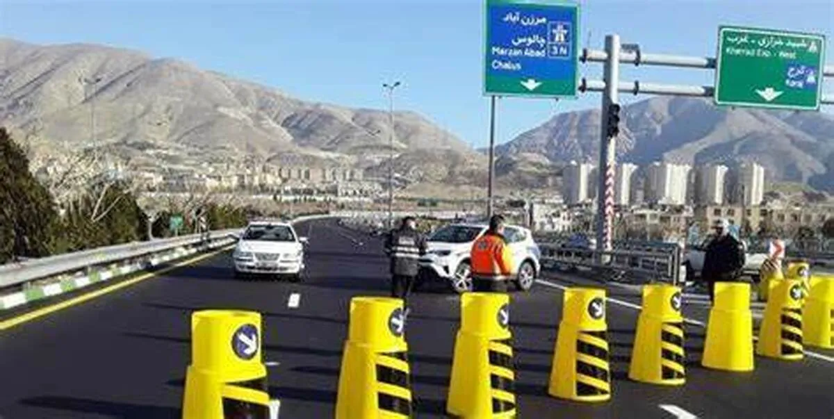 ممنوعیت توقف خودروها در جاده کندوان