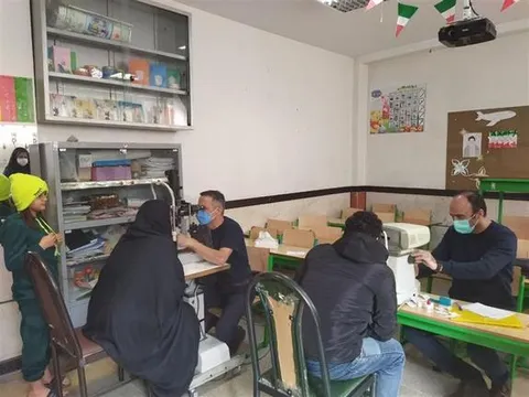 برگزاری اردوی جهادی بسیج جامعه پزشکی تأمین اجتماعی در صالح‌آباد ورامین