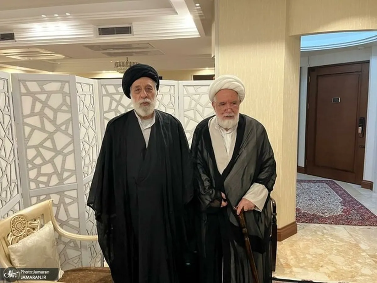 دیدار سید هادی خامنه‌ای با مهدی کروبی